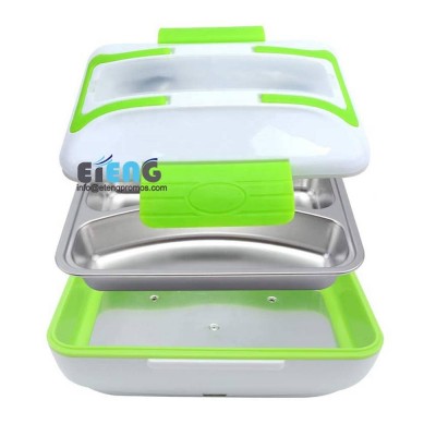 110v/12v Portable Food Heated Warmer With Removable Stainless Steel Container Electric Lunch Box