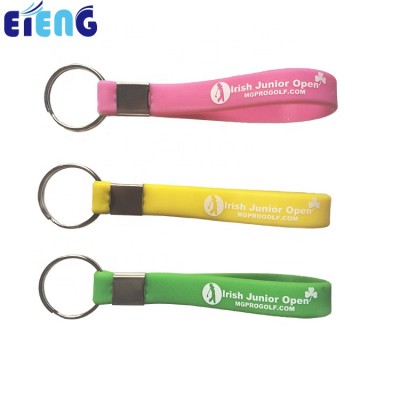 Promotion & Wholesale cheap custom logo silicone rubber keychain