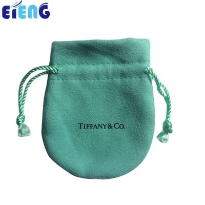 Promotion Classical popular sale custom printed velvet drawstring bag,branded jewelry bag